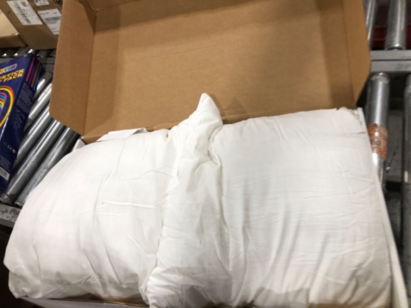 Photo 1 of TWO SMALL SQUARED WHITE PILLOWS 