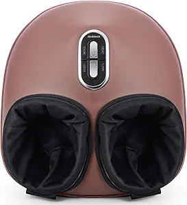 Photo 1 of Nekteck Shiatsu Foot Massager Machine with Soothing Heat, Deep Kneading Therapy, Air Compression, Improve Blood Circulation and Foot Wellness,Relax for Home or Office Use(Brown)
