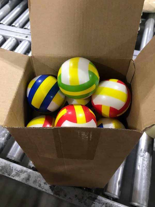 Photo 2 of 30 Pieces Mini Volleyball Stress Balls 2.36 Inch Foam Sports Balls Tiny Volleyball Toys for Children for Stress Relief, Party Favor Toys, Ball Games (Colorful)