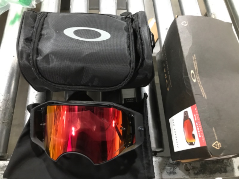 Photo 2 of Oakley Airbrake MTB Black Gunmetal w/PRIZM Trail Torch Large