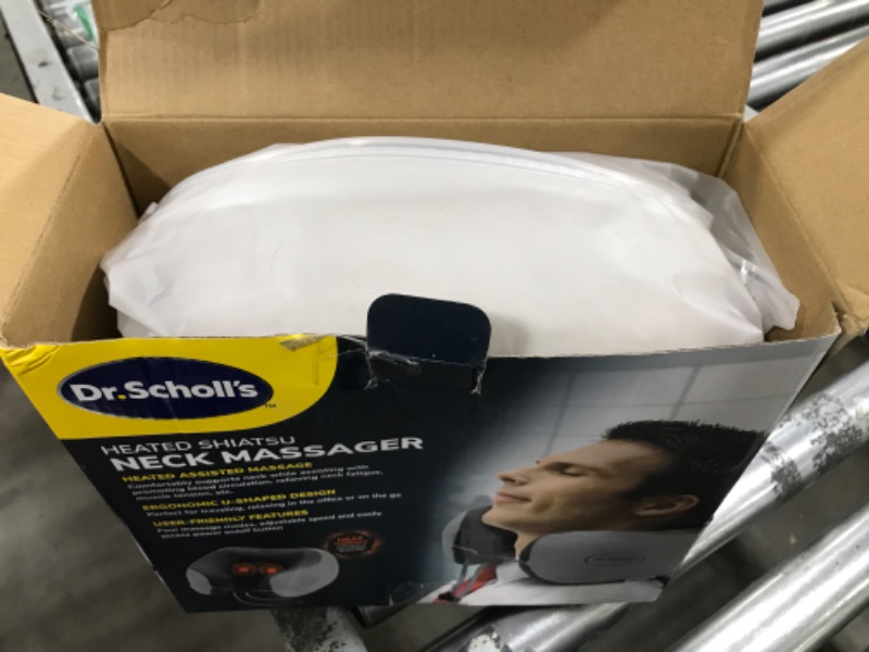 Photo 2 of Dr. Scholl's U-Shaped Lightweight Portable Neck Massager, Cordless, Rechargeable with Multi-Speed Levels and Built-in Heat Technology, Helps Release Stress and Muscle Fatigue