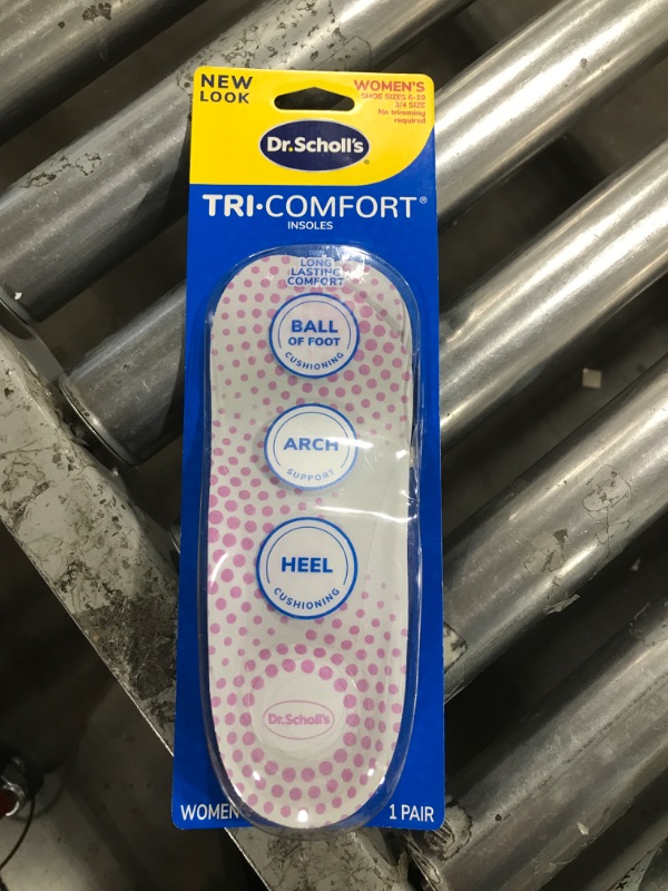 Photo 2 of Dr. Scholl's Tri-Comfort Insoles - for Heel, Arch Support and Ball of Foot with Targeted Cushioning (for Women's 6-10)