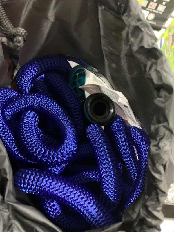 Photo 1 of 100 ft Expandable Ga... Flexible Hose, Blue