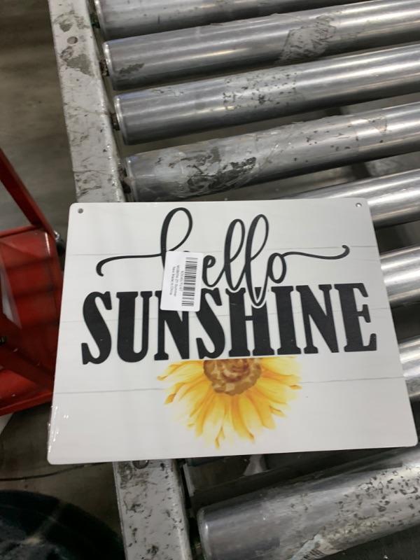 Photo 2 of Hello Sunshine Wood Sign, Welcome Decor, Hanging Wooden Plaques Decor, Sunshine Decor Sign, Sunflower Decor, Door Hanger Indoor Outdoor, Home Decor Art, Garden Yard Decor, Beach House Decor