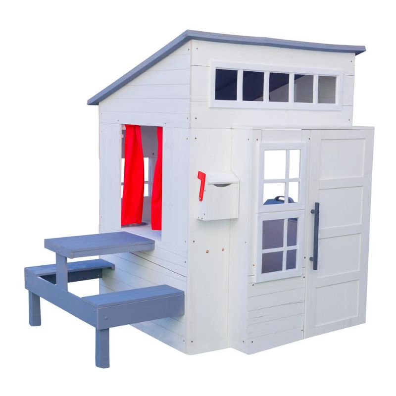 Photo 1 of White Modern Outdoor Playhouse
