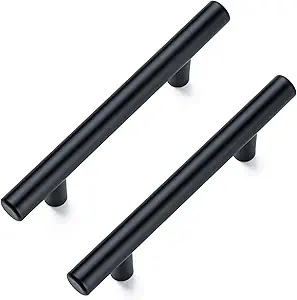 Photo 1 of 10 Pack Cabinet Pulls Matte Black Stainless Cabinet Handles ?for Kitchen and Bathroom Cabinets?5 InchLength, 3 Inch Hole Center
