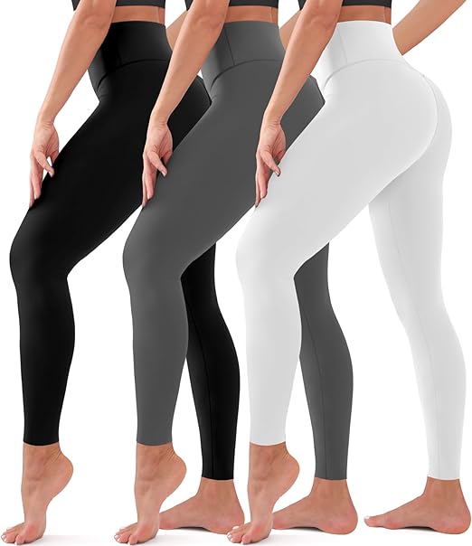 Photo 1 of BLUEENJOY 3 Pack Leggings for Women - High Waisted Full Length Buttery Soft Yoga Pants for Workout Athletic Daily
