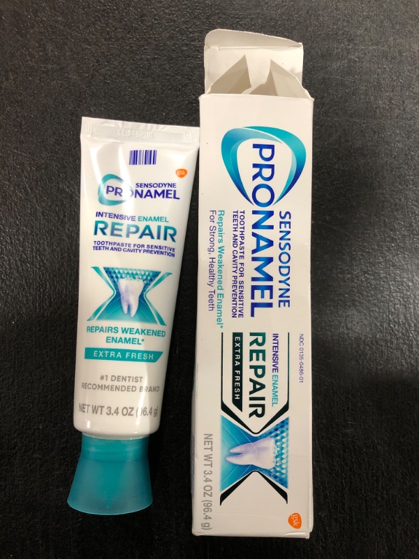 Photo 1 of Sensodyne Pronamel Intensive Enamel Repair Extra Fresh Toothpaste for Enamel Strengthening, 3.4 ounces