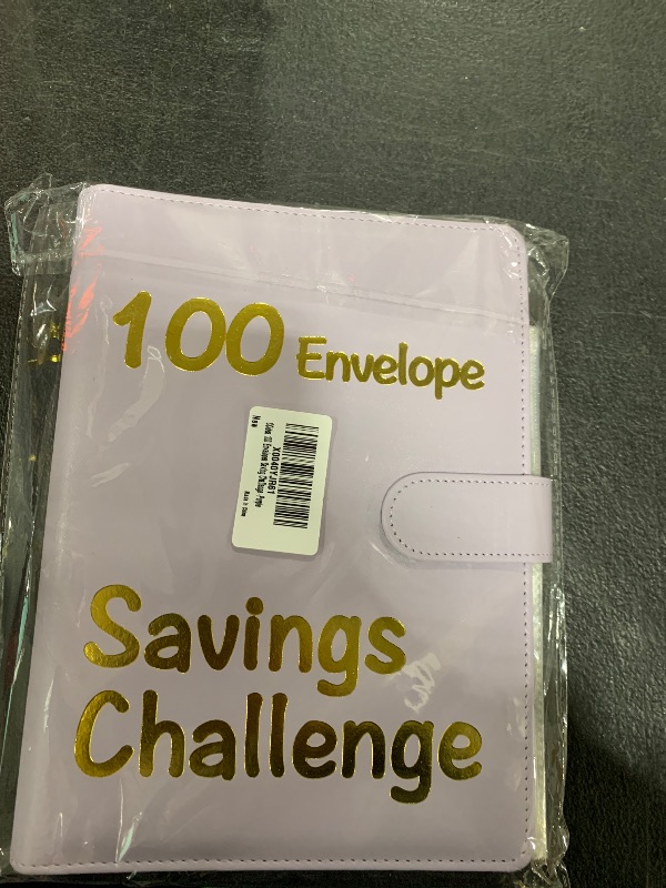 Photo 2 of 100 Envelopes Money Saving Challenge - Christmas Gifts for Women Friends, Savings Challenges Book with Envelopes & Challenge Tracker, Easy and Fun Way to Save $5,050 -Purple