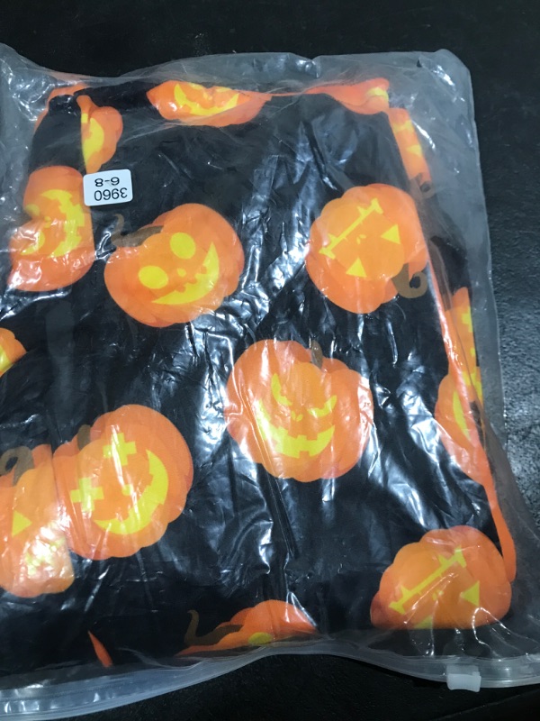 Photo 2 of VNVNE Matching Halloween Onesies Pajamas, Pumpkin Skeleton Holiday One Piece Adults Pjs Sleepwear Loungewear for Family/Couples/Women/Men(Youth,6-8T,Orange Pumpkin)