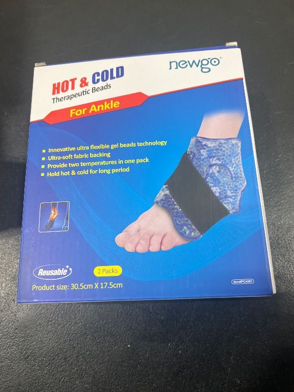 Photo 2 of NEWGO®Ankle Cold Pack Ice Wrap for Ankle Injuries 2 Pack Ankle Ice Pack for Swelling