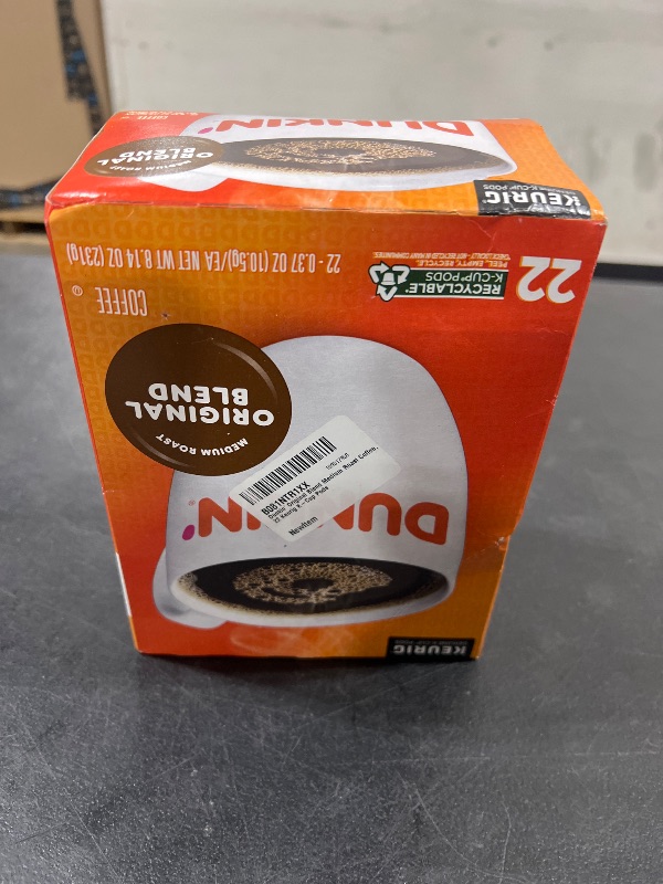 Photo 1 of Dunkin' Original Blend Medium Roast Coffee, 88 Keurig K-Cup Pods bb 10-07-2024