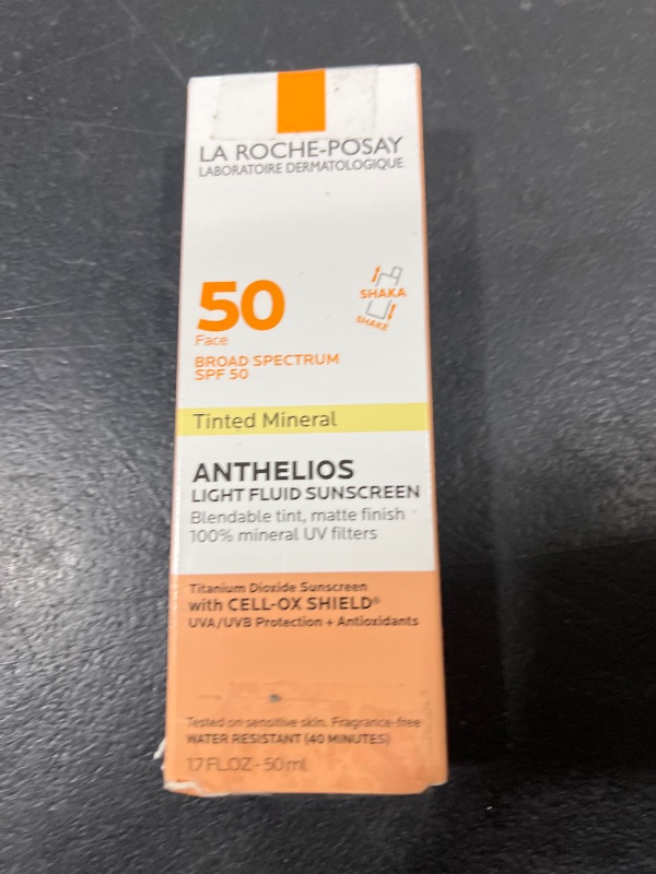 Photo 2 of La Roche-Posay Anthelios Tinted SPF 50 Sunscreen & Toleriane Gentle Cleanser Travel Set - With Titanium Dioxide & Niacinamide 1.7 Fl Oz (Pack of 1)