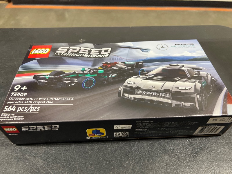 Photo 2 of LEGO Speed Champions Mercedes-AMG F1 W12 E, Performance & Project One Toy Car Set, Mercedes Model Car Building Kit, Collectible Race Car Toy, Great Car Gift for Kids and Teens, 76909