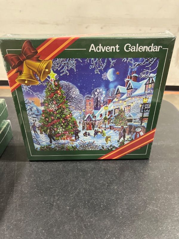 Photo 2 of 1008 Pcs Christmas Jigsaw Puzzle Advent Calendar 2024 for Adults Women Kids Teens 24 Day Christmas Countdown Adult Men Advent Calendar Puzzle 2024 Christmas Advent Puzzle Gifts for Teen Boys Girls