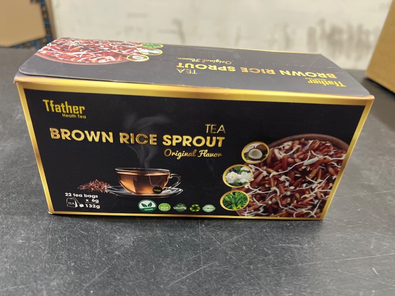 Photo 2 of TFATHER – 22 Brown Rice Sprout Tea Bags – Herbs Barley Tea, Brain and Digestion Immune Support – Flavor Chain of Roasted Rice, Jasmine, Coconut & Pandanus