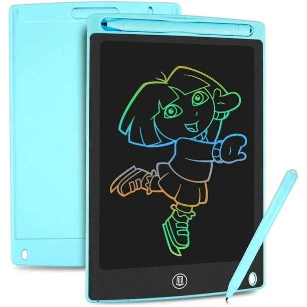 Photo 1 of Colorful LCD Writing Tablet, 10''  Drawing Board Graphics Tablet Key Lock Handwriting Doodle Drawing Pad Toys Gifts for Boys Girls (Blue)