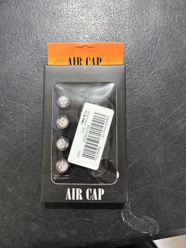 Photo 1 of Akkya Tire Valve Stem Caps Cover for Car Bike Bicycle Motorcycles Tractors Mountain Bikes Trucks Cool Skull Metal Chrome Tire Air Pressure Covers Wheel Accessories Parts