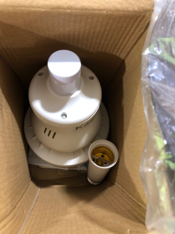 Photo 1 of Kaqiluo Socket Fan Light with Remote, 20.5’’ Screw in Ceiling Fan in Light Socket, LED Light Bulb Fan with 3 Color, 2000Lumens, 3000K-6500K, Ceiling Fans with Lights for Bedroom/Kitchen/Garage