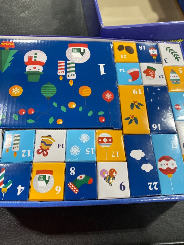 Photo 1 of Nativity Advent Calendar 2024 Kids - Nativity Scene Story Gifts for Toddlers 24 Days Xmas Count Down Box, Christian Religious Christmas Countdown Calendar Surprises Gifts for Children