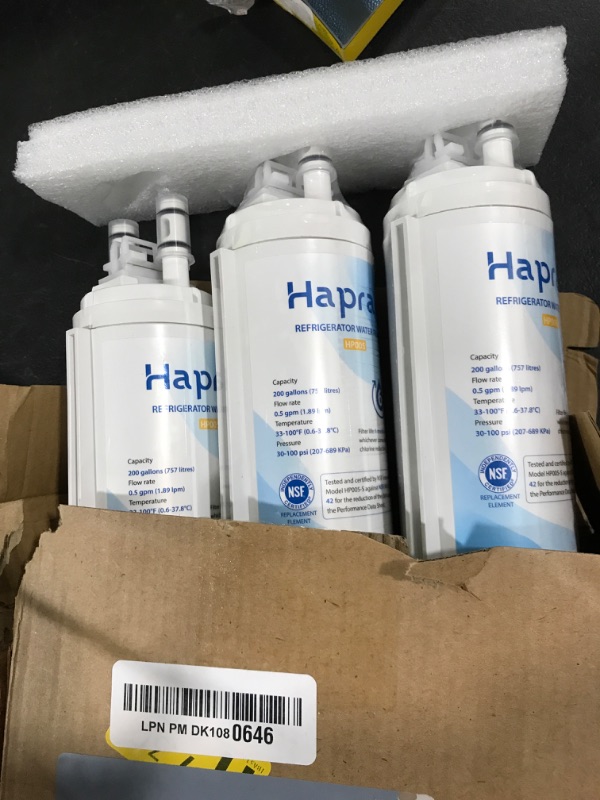 Photo 1 of Haprait HP005 Replacement for Frigidaire ULTRAWF, Pure Source Ultra, Kenmore 9999, 469999, 46-9999, A0094E28261 Water and Ice, Height 11 inches, 3 Count