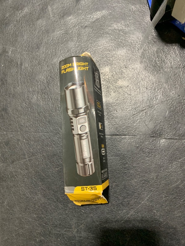 Photo 1 of Rechargeable Outdoor Flashlight, Super Bright Led Flashlight, Led Flashlights High Lumens, 1000 Lumens 3 Lighting Modes & Waterproof Flashlight, Suitable for Camping Emergency Situations