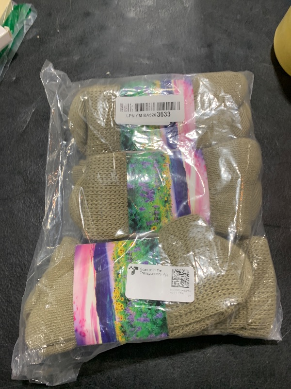 Photo 1 of +MD Non-Binding Diabetic Socks for Men Women-6 Pairs Medical Circulatory Crew Socks with Cushion Sole Brown 9-11