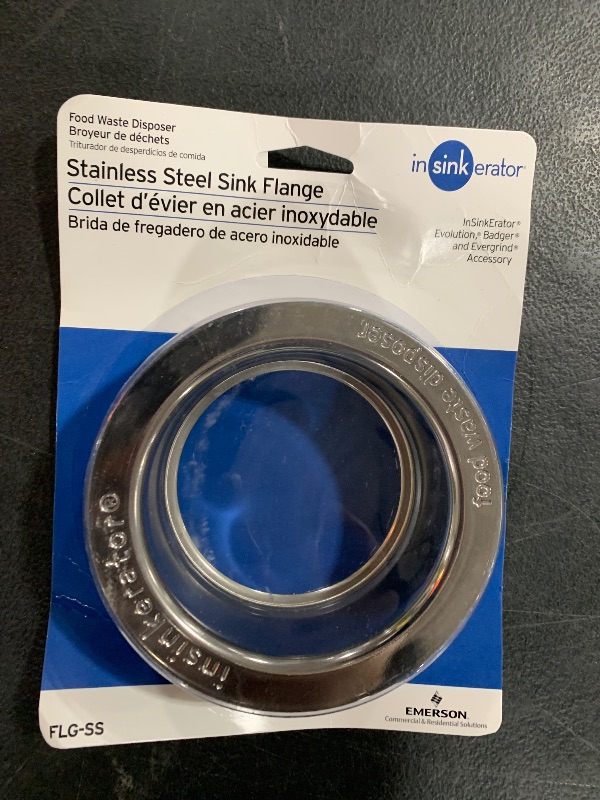 Photo 1 of InSinkErator Stainless Steel Garbage Disposal Sink Flange
