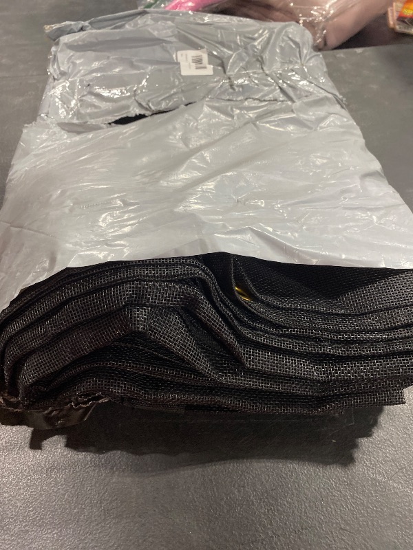 Photo 2 of HOMBYS Dump Trailer Truck Mesh Tarp 7x14 ft,Black Mesh Tarp with Grommets,Heavy Duty Mesh Tarp, Opening Shade Trailer Tarp for Truck Bed Cover