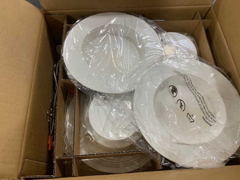 Photo 1 of Sunco 12 Pack 5CCT Retrofit LED Recessed Lighting 6 Inch, 2700K/3000K/3500K/4000K/5000K Selectable, Dimmable Can Lights, Smooth Trim, 13W=75W, 965LM, Damp Rated, UL-Certified