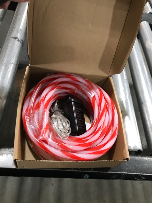 Photo 1 of Christmas Candy Cane Rope Light - 33FT 200 LED Decor Lights, 8 Lighting Modes for Garden Patio Deck Party Xmas Tree Indoor Outdoor Christmas New Year Winter Decorations (Waterproof & Frost-proof)