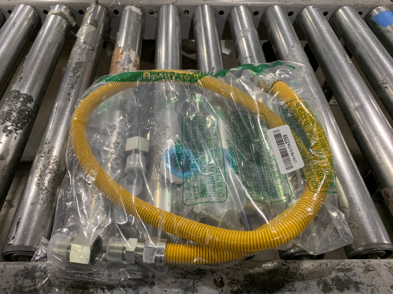Photo 1 of 48" Dryer Gas Line Hose/3/4 Stove Gas Line with Connector 1/2" MIP 1/2"FIP 3/4"MIP Fitting,5/8" OD(1/2" ID) Gas Dryer Connector Kit for Stove,Gas Stove, Dryer,Water Heater-by MIFLUS