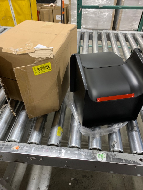 Photo 1 of KUNIST for Tesla Model Y 2024 Rear Center Console Organizer Backseat Storage Box 2nd Row Trash Can Under Seat Organizer Tissue Box for Tesla Model Y Accessories 2021-2024 (ONLY for Five-seater)