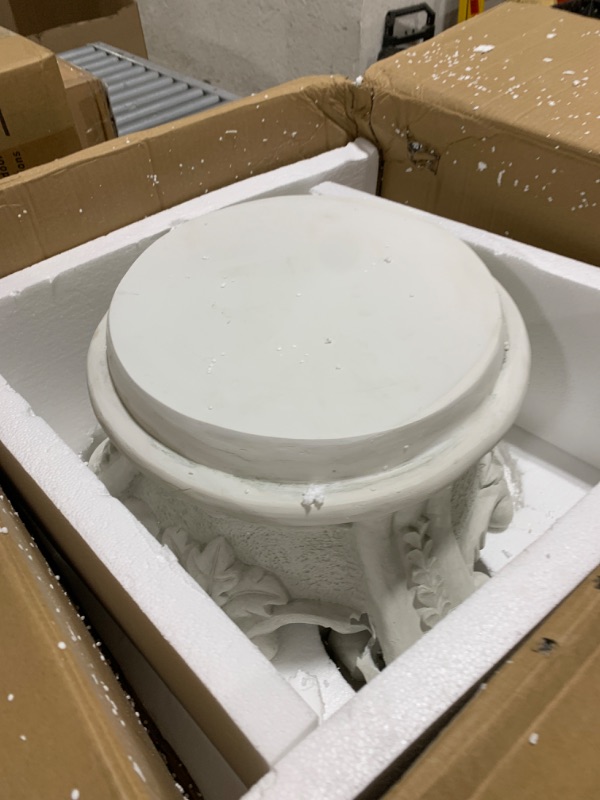 Photo 1 of Design Toscano KY0631 Rococo Sculptural Plinth,Faux Stone Finish