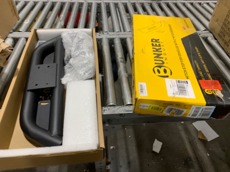 Photo 1 of BUNKER INDUST Hitch Step with 2 Inch Hitch Receiver Compatible with Vehicles Trailer Truck Pickup,Anti Slip Hitch Mount Rear Bumper Guard Protector