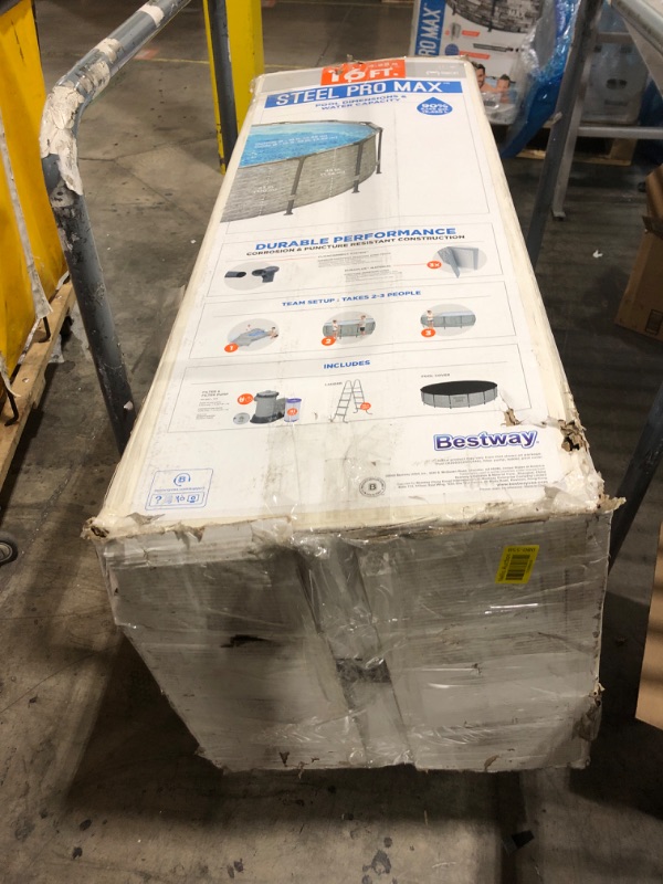 Photo 1 of Steel Pro MAX 16 Foot Round Above Ground Pool Set with 3 Layer Liner