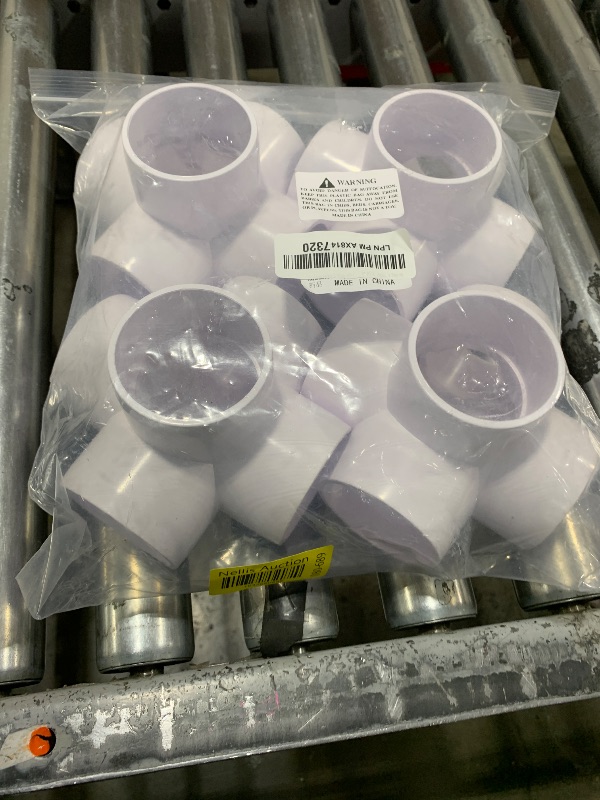 Photo 1 of Zernmiarder 5 Way PVC Pipe Fittings 2 Inch, PVC Elbow Corner Side Outlet Tee Fitting, SCH40 Furniture Grade PVC Pipe Connectors - Fits 2" PVC Pipes, 4 Pieces