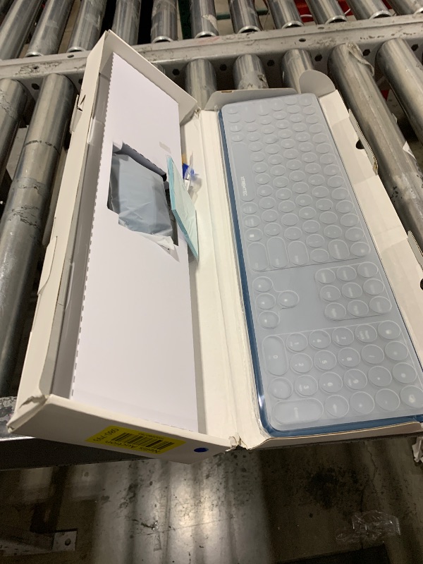 Photo 1 of XTREMTEC 2.4G Full Size Wireless Keyboard Mouse Combo, Ultra Slim Silent Cute Computer Keyboard with USB Receiver for Windows, OS, PC, Mac, Tablet (Blue)