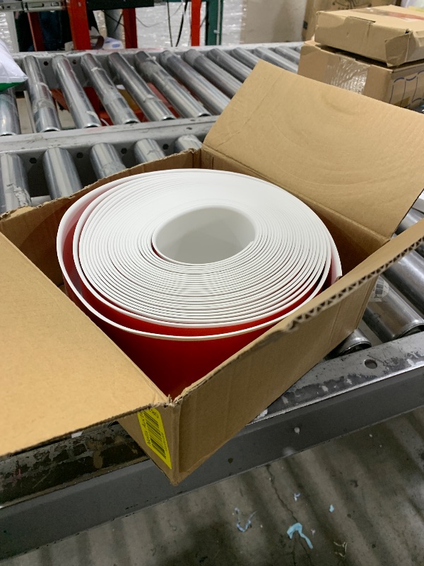 Photo 1 of Duzzy Flexible Baseboard Molding Trim, 4 Inch(W) x 40 Feet(L) Peel and Stick Rubber Wall Trim Molding, Self-Adhesive Vinyl Wall Base Cove Base