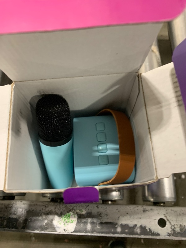 Photo 1 of YLL Mini Karaoke Machine for Kids, Portable Bluetooth Speaker with Wireless Microphone, Christmas Birthday Toys Gifts for Boys 3 4 5 6 7 8 9 10 11 12 + Party Family School(Blue)