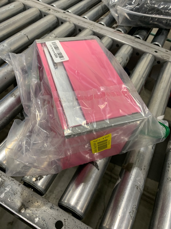 Photo 1 of STOCK PHOTO FOR REFERENCE - P.I.T. Mini Pink Tool Box, Portable 3 Drawer Steel Stackable Tool Box with Magnetic Tab Locking, Pink Micro Top Chest with Liner for Tools Storage and Organizers, Home DIY