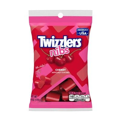 Photo 1 of Twizzlers Cherry Nibs Licorice, 6 Oz, 12/Carton (HEC54413) exp date 12/2024