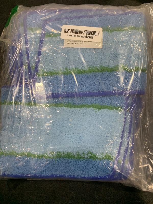 Photo 1 of 12 Pack Cleaning Mop Pads Replacement Part for Libman Freedom Spray Mop, Washable and Reusable Microfiber Spray Mop Replacement Head, Wet Floor Cleaning Mop Pads?Blue Without Handle?
