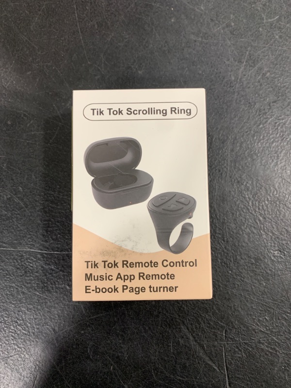 Photo 1 of STDFORU TikTok Scrolling Ring Bluetooth Camera Remote Control Scroller Ring Auto Clicker for Live TIK Tok Scrolling Ring for iPhone Android (Baby Pink)