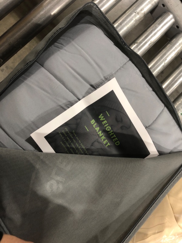 Photo 1 of Lofus Weighted Blanket for Adults 15 lbs 60"x 80" Queen Size, Breathable All-Season Weighted Heavy Blankets, Soft Microfiber with Premium Glass Beads for Sleeping, Grey