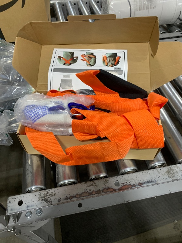 Photo 1 of Moving Lifting Straps Kit, Adjustable Shoulder Securing Straps with Non-Slip Gloves for 2-Person and 1-Person Widen Handle Lifting Straps, Safely Easily Carry Furniture, Appliances, Mattresses, Boxes