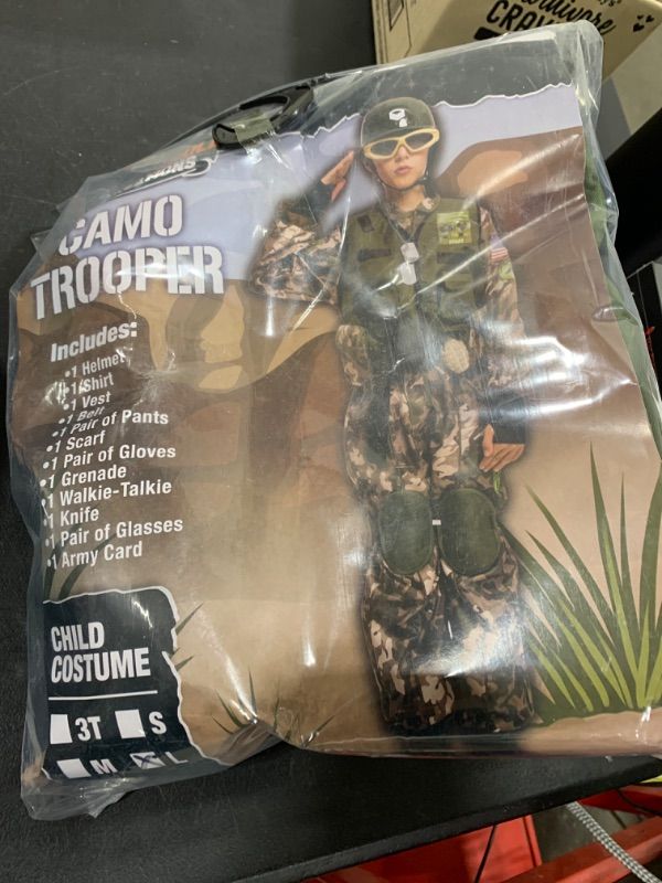 Photo 1 of Spooktacular Creations Kids Army Costume, Camo Trooper Costume for Boys Toddlers Halloween Dress Up, Theme Parties (Large (10-12 yr))