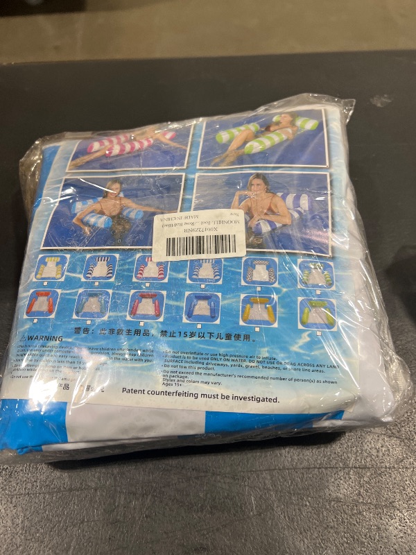 Photo 1 of MOONHILL Pool Floats, 3 Pack Inflatable Pool Float for Resort Gifts for Women, Men, Sturdy&Easy to Carry, 4-in-1 Pool Floats Adult Suitable for Swimming Pool, Beach, Travel(Light Blue/Rose Red/Blue)