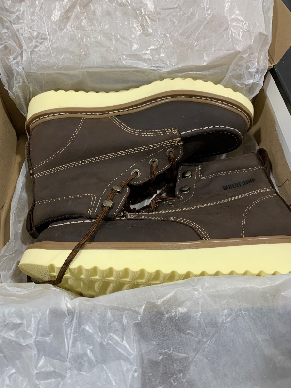 Photo 1 of Wolverine Men's Loader 6" Soft Toe Wedge Work Boot, Brown, 9 EW US