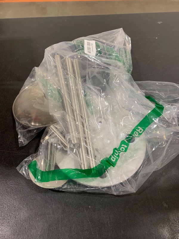 Photo 1 of FEILERN Toilet Paper Holder Stand with Marble Base, Toilet Paper Holder Stand Free Standing with Phone Shelf, Large Capacity Bathroom Toilet Paper Stand Reserve for 4 Rolls (Brush Nickel)